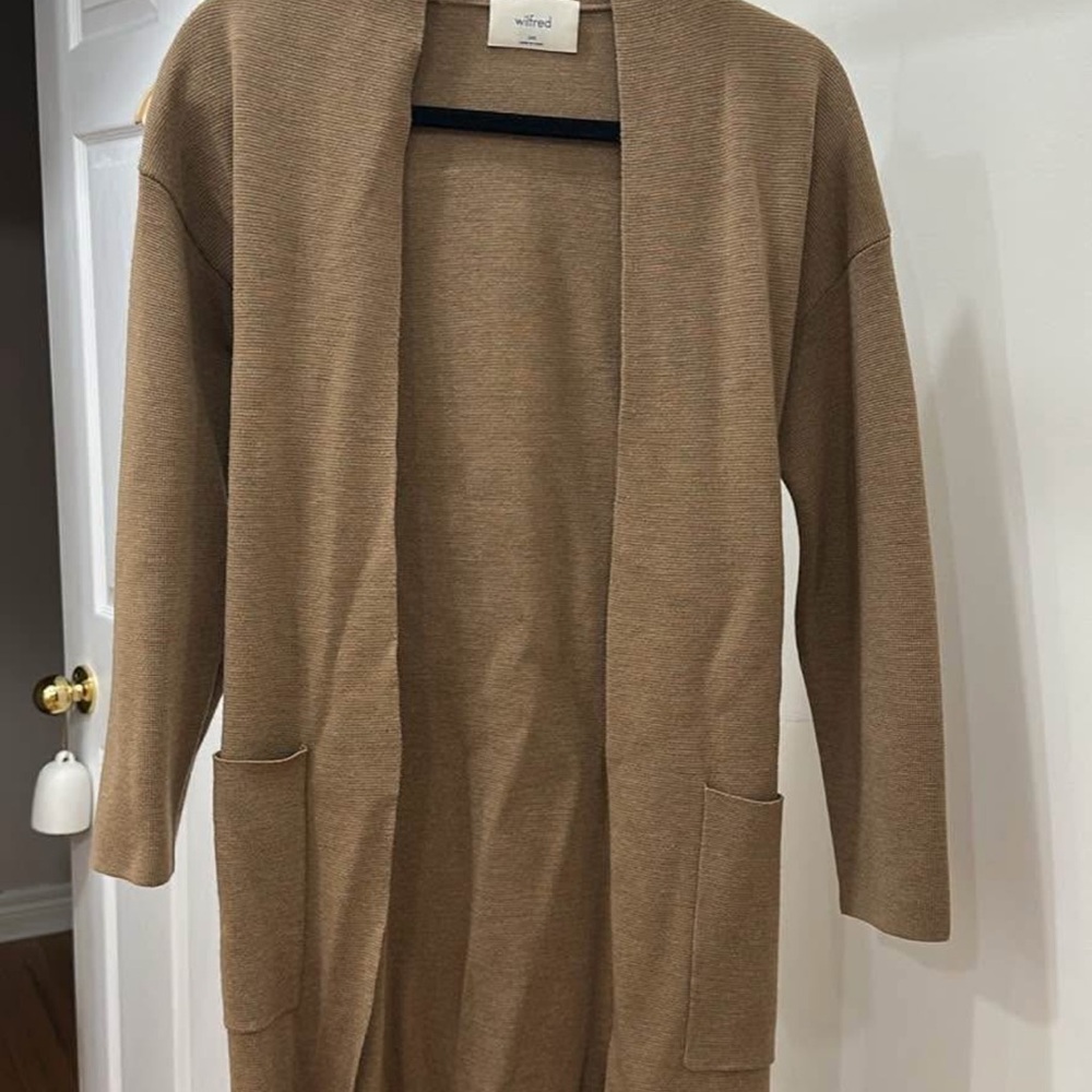 Wilfred Camel Knit Cardigan